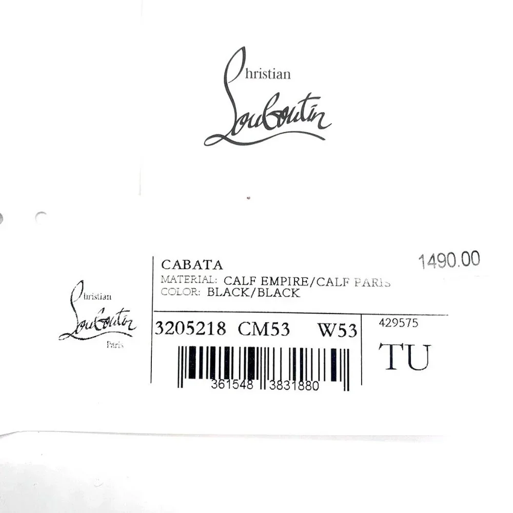 CHRISTIAN LOUBOUTIN Cabata Calfskin Leather Tote Bag